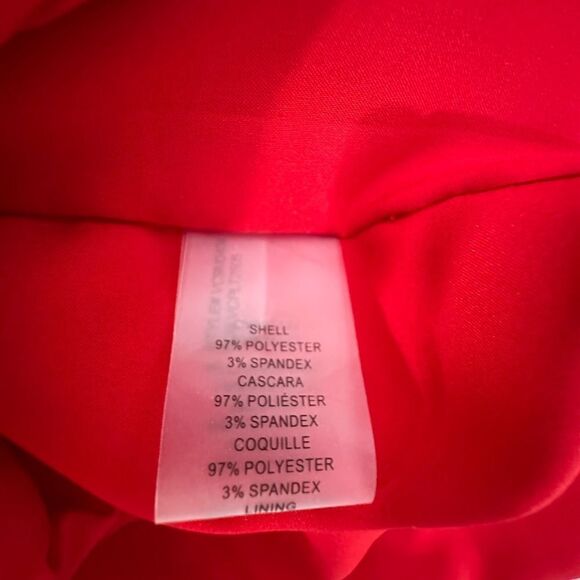 Vince Camuto Red Crepe Neck Tie Sleeveless Mini Dress | 12 - Picture 7 of 10